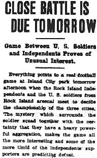 Supporters Fear Unknown Team - November 16th, 1912