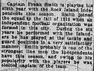 Article about Smith: R.I. Argus 11-3-1917
