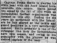 Article about Smith: R.I. Argus 11-3-1917